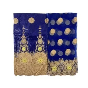 Blue Bazin Riche Set