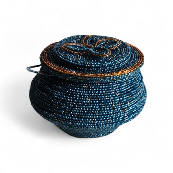 Made in kenya Beaded Storage Pot