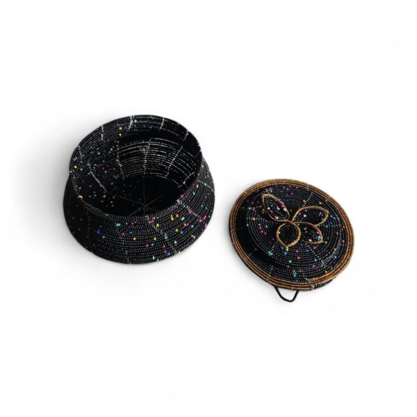 Made in kenya Beaded Storage Pot