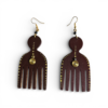 Handmade African Comb Earrings