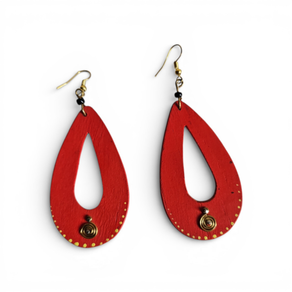 Elegant African Wooden Earrings