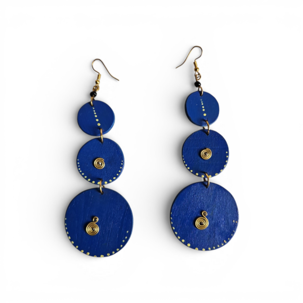 Triple Circle Statement Earrings