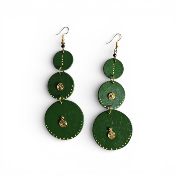 Triple Circle Statement Earrings