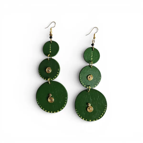Triple Circle Statement Earrings