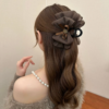 Floral Bow Claw Clip