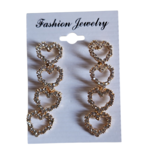 Heart Crystal Earrings