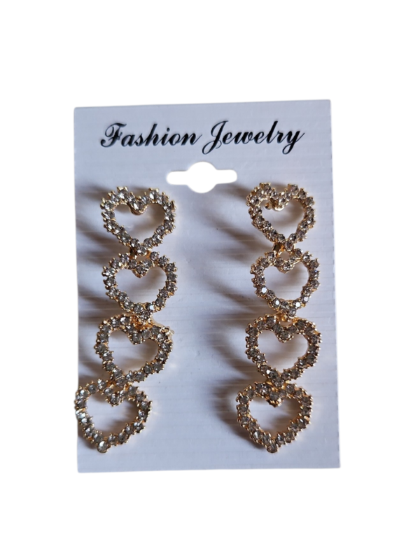 Heart Crystal Earrings