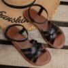 Cross-Strap Sandal