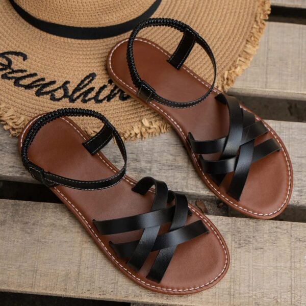Cross-Strap Sandal