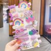 Kids Set Cartoon Hairpins