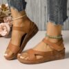 Leather Velcro Sandals