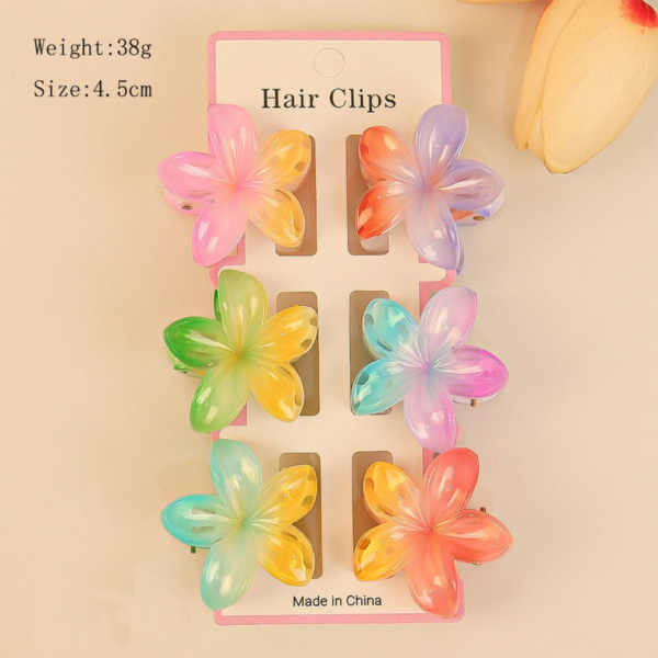 6 Pieces 4cm Set Claw Clip