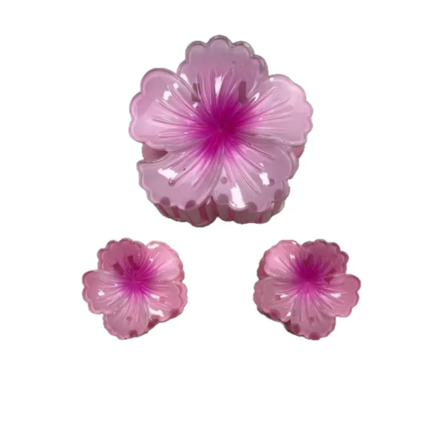 3pcs Flower Claw Clip Set