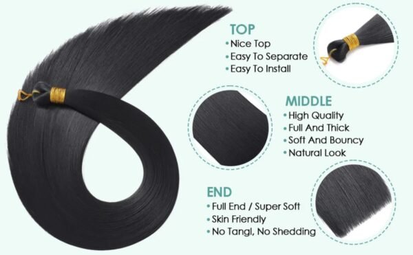 22Inch Color-1 Bone Straight
