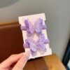 Double butterfly kids hair ties