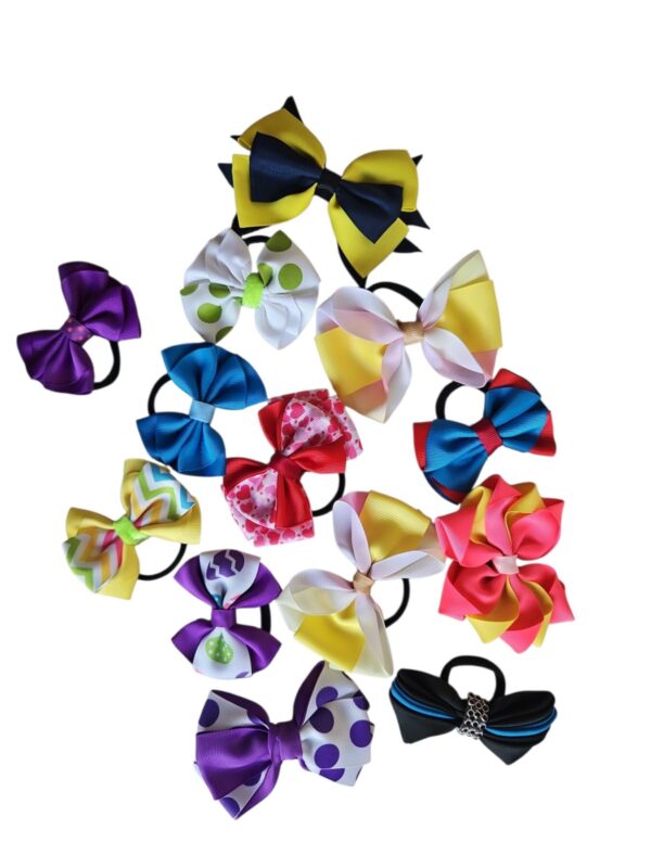 Mixed Hair Girls Ties And Clips