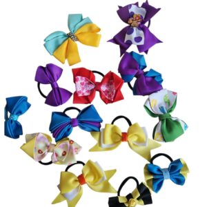 Mixed Hair Girls Ties And Clips
