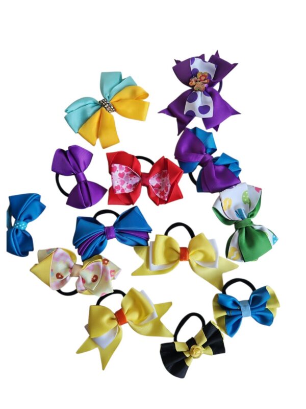 Mixed Hair Girls Ties And Clips