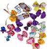 Mixed Hair Girls Ties And Clips