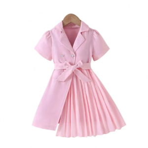 Pink Girls Casual Dress