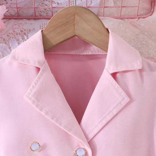 Pink Girls Casual Dress