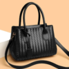 Women's Woven PU Leather Handbag
