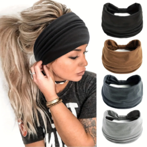 Wide Knotted Solid Color Headbands