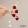 Tassel Pearl Diamond Clips