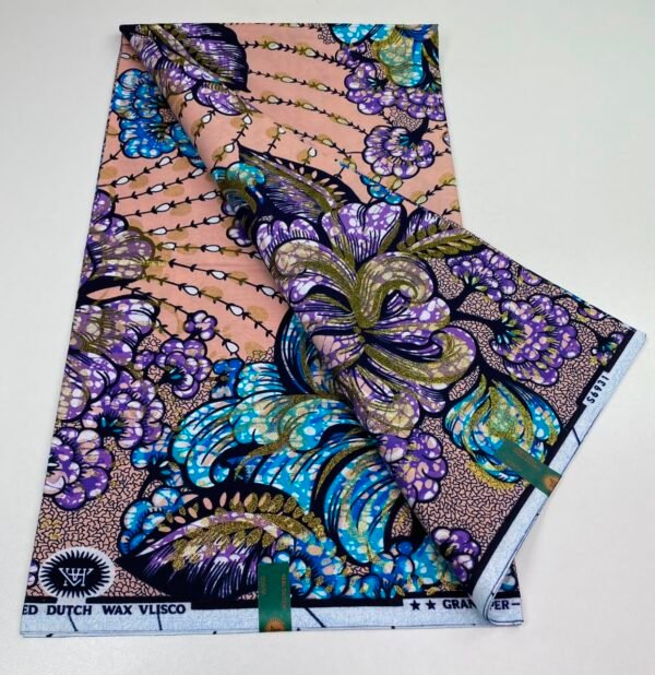 Grand 100% Cotton African Gold Wax Fabric
