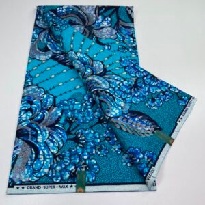 Colorful African Wax Cotton Fabric