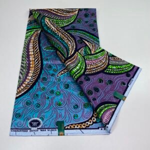 Colorful African Wax Cotton Fabric