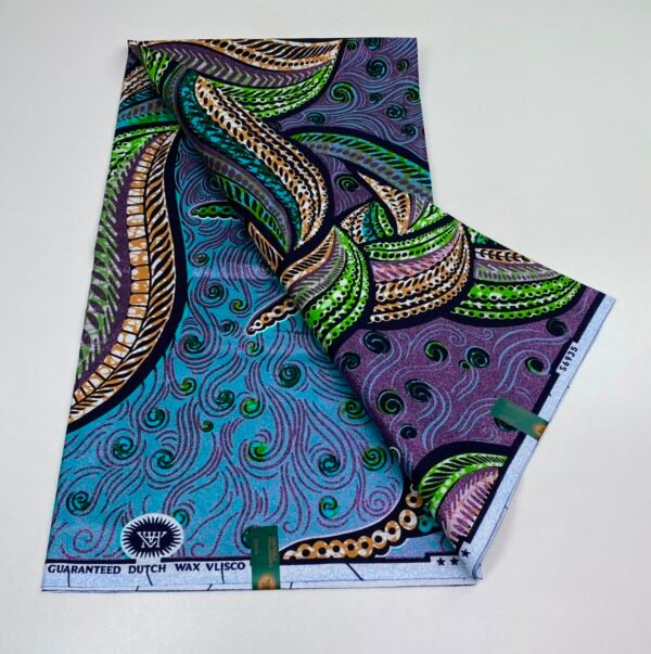 Colorful African Wax Cotton Fabric